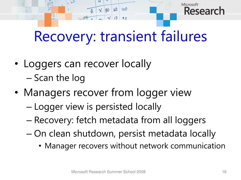 recovery transient failures