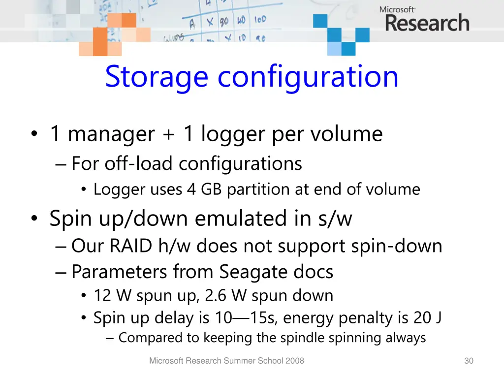 storage configuration