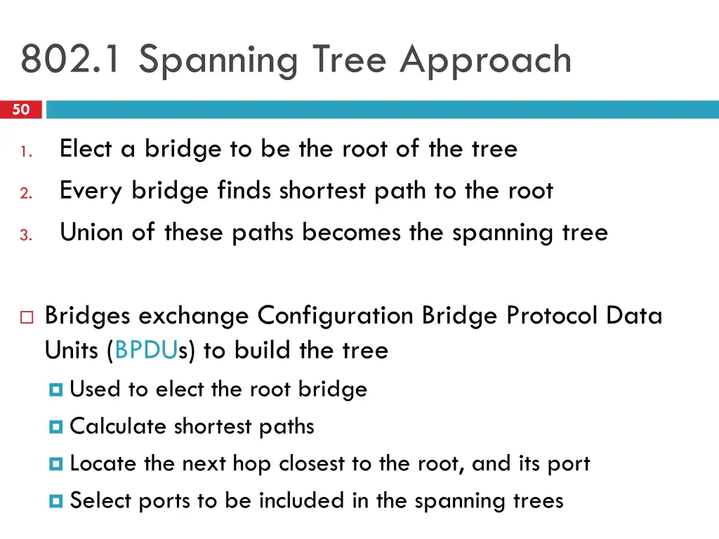 802 1 spanning tree approach