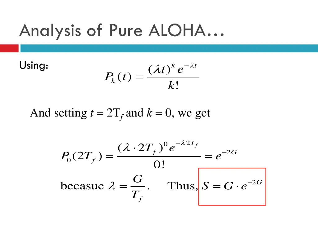 analysis of pure aloha 3