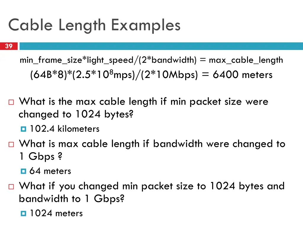 cable length examples