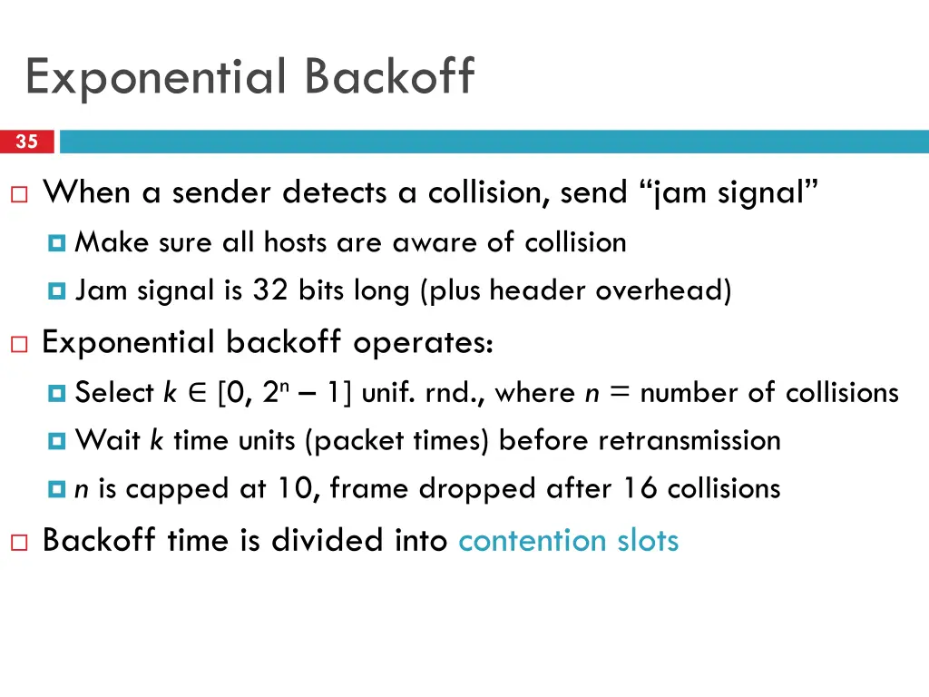 exponential backoff