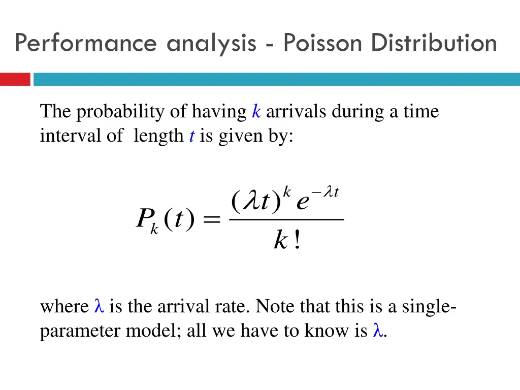 performance analysis poisson distribution