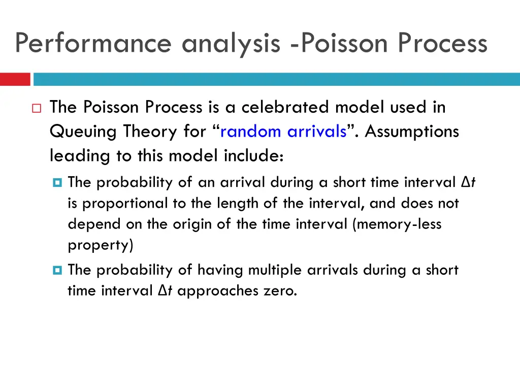 performance analysis poisson process