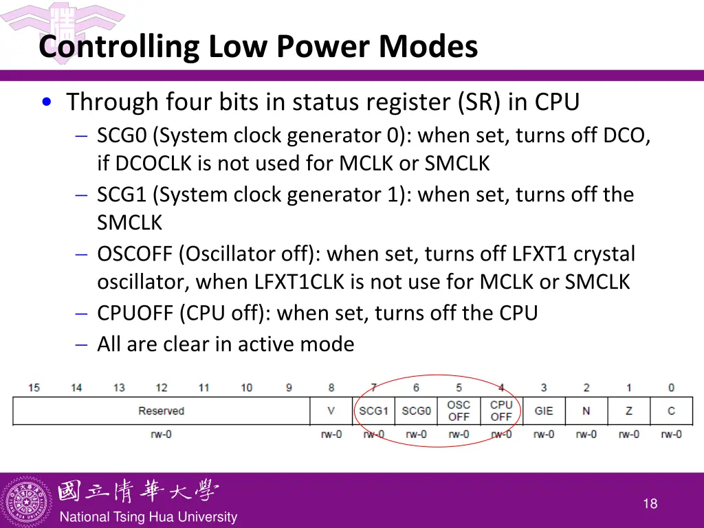 controlling low power modes