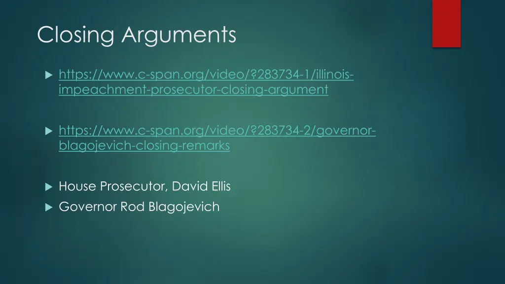 closing arguments