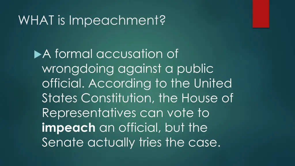 what is impeachment