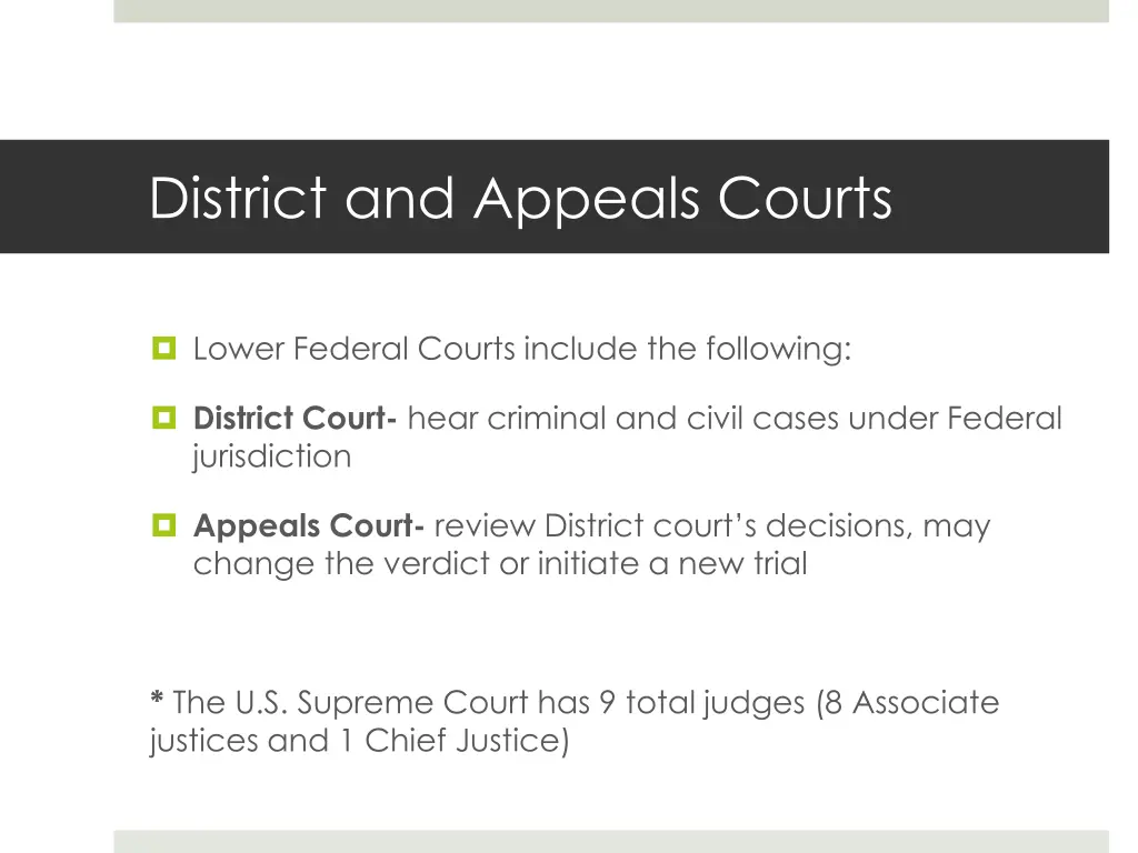 district and appeals courts