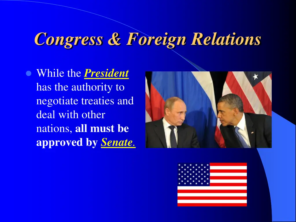 congress foreign relations