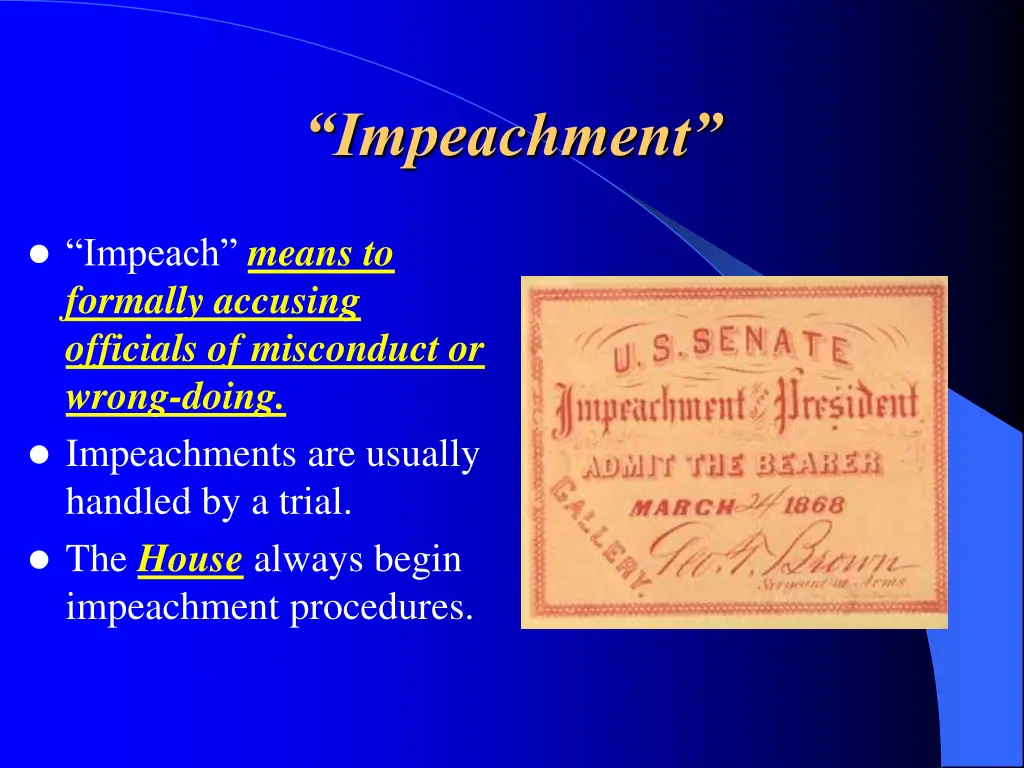 impeachment