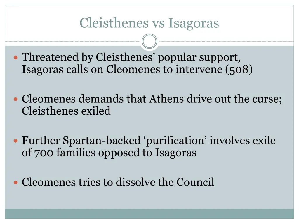 cleisthenes vs isagoras