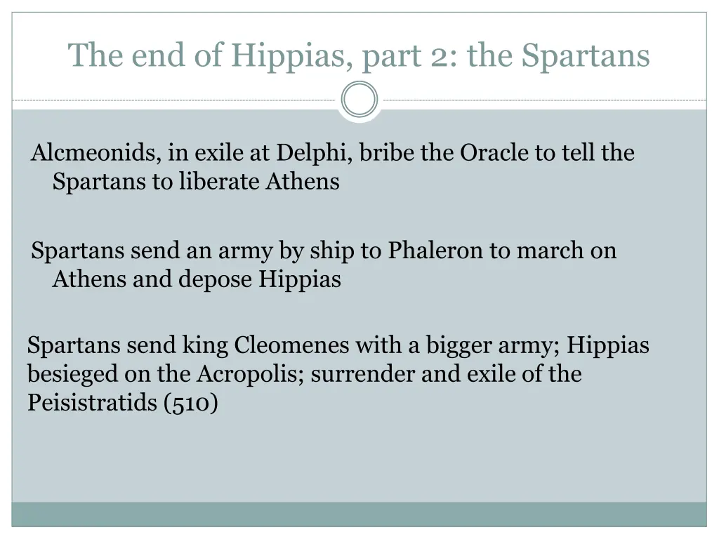 the end of hippias part 2 the spartans