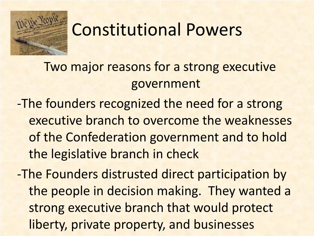 constitutional powers