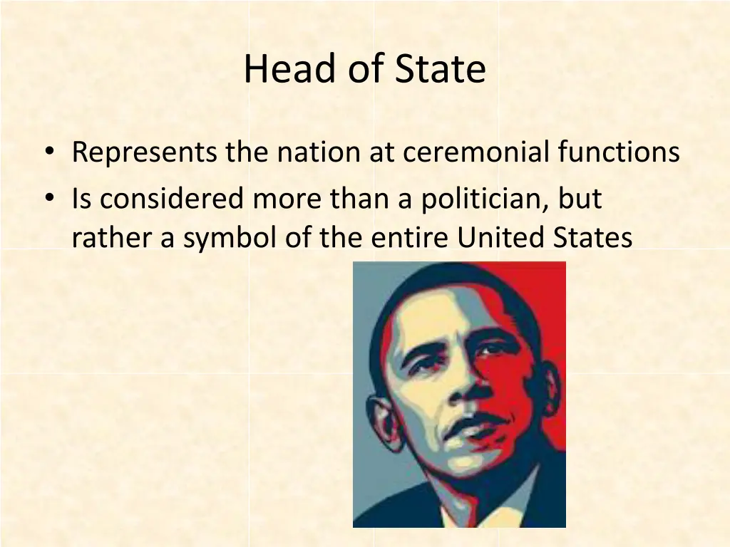 head of state