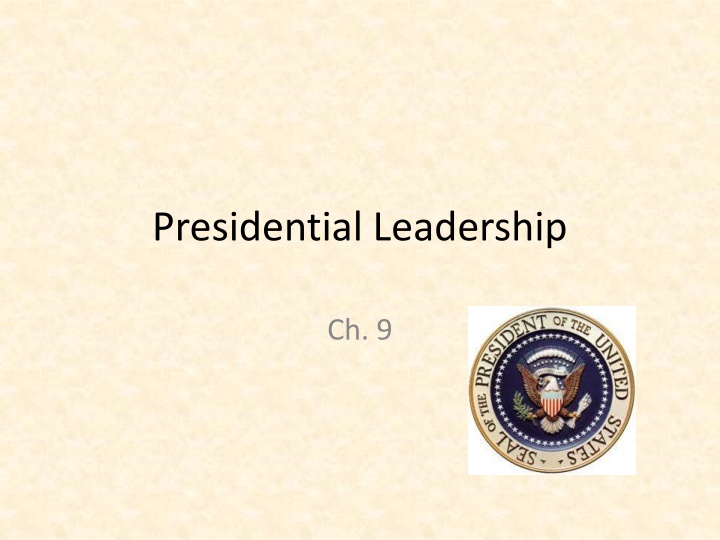 presidential leadership