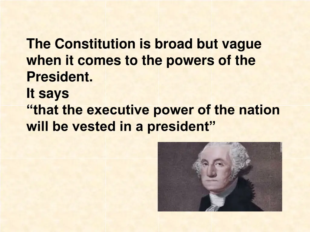 the constitution is broad but vague when it comes