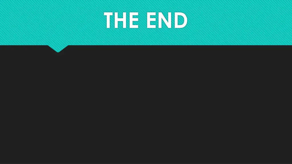 the end