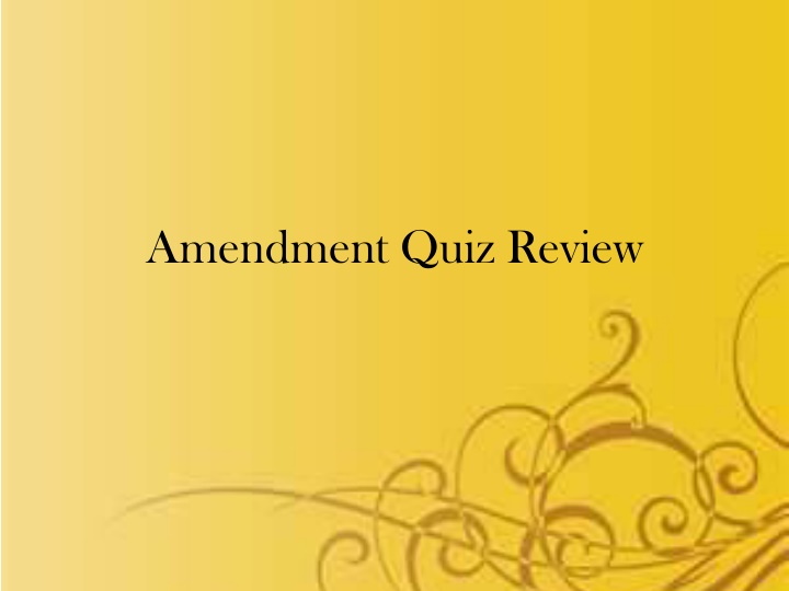 amendment quiz review