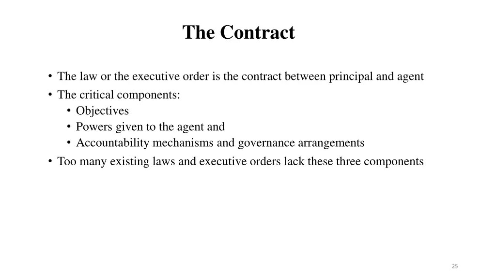 the contract