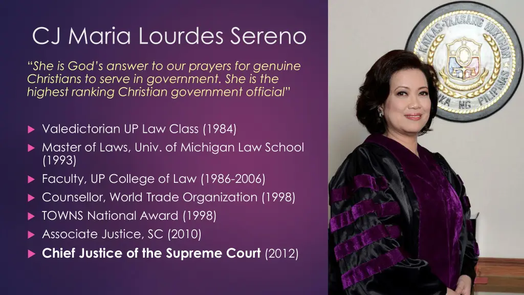 cj maria lourdes sereno