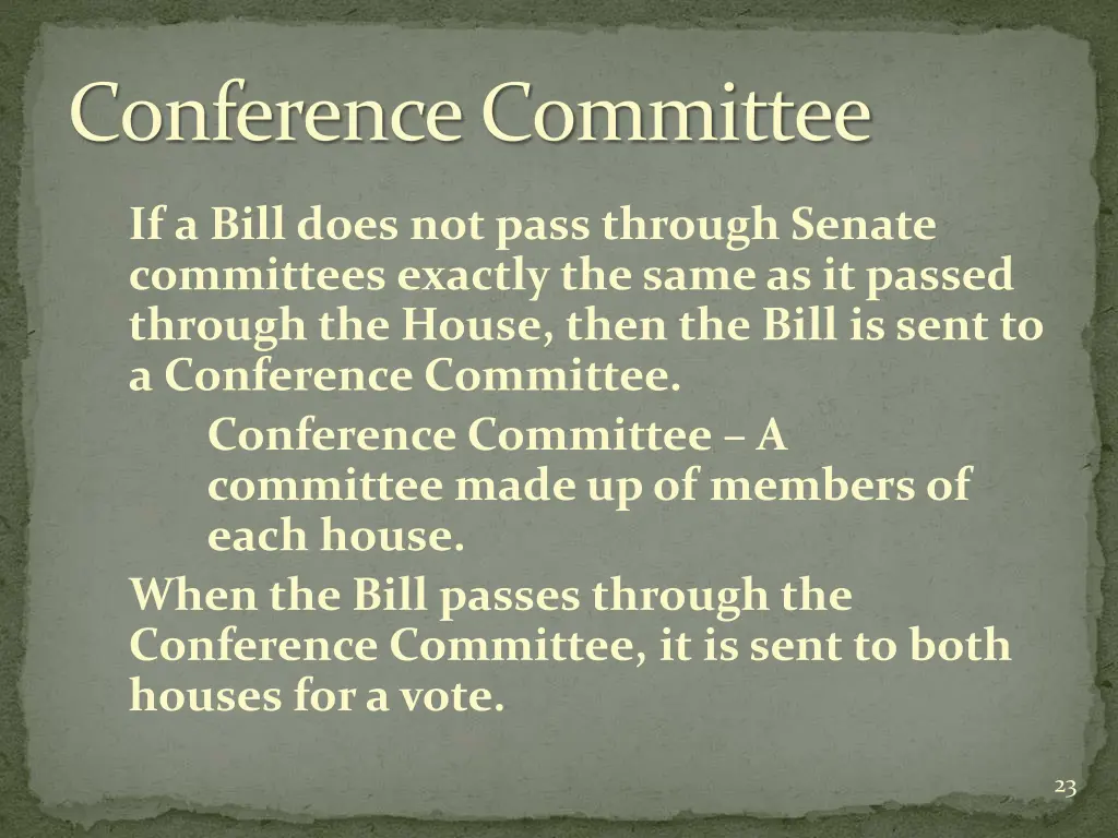 conference committee