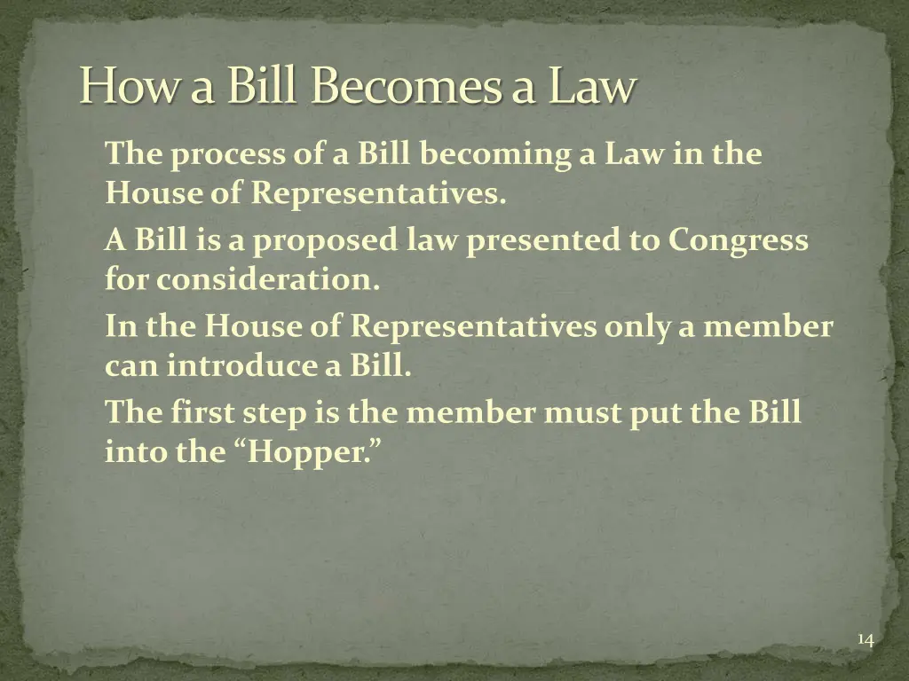 how a bill becomes a law