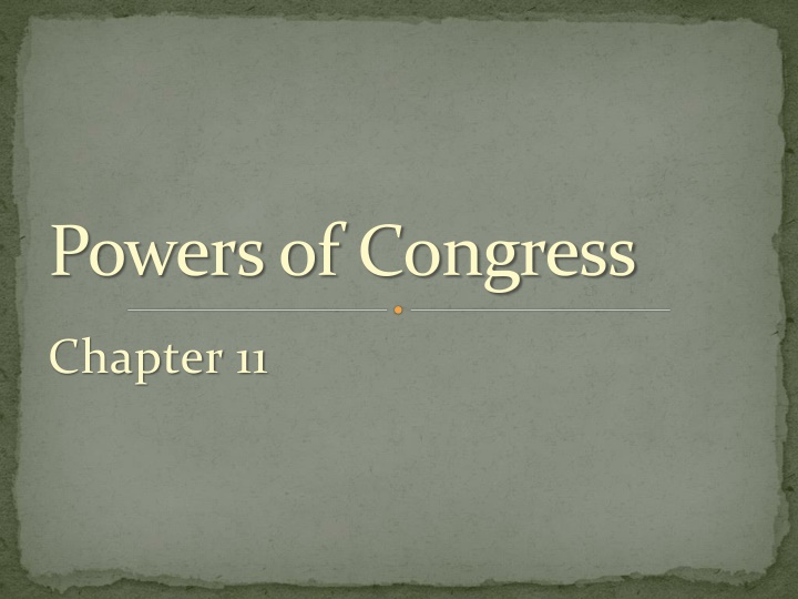 powers of congress