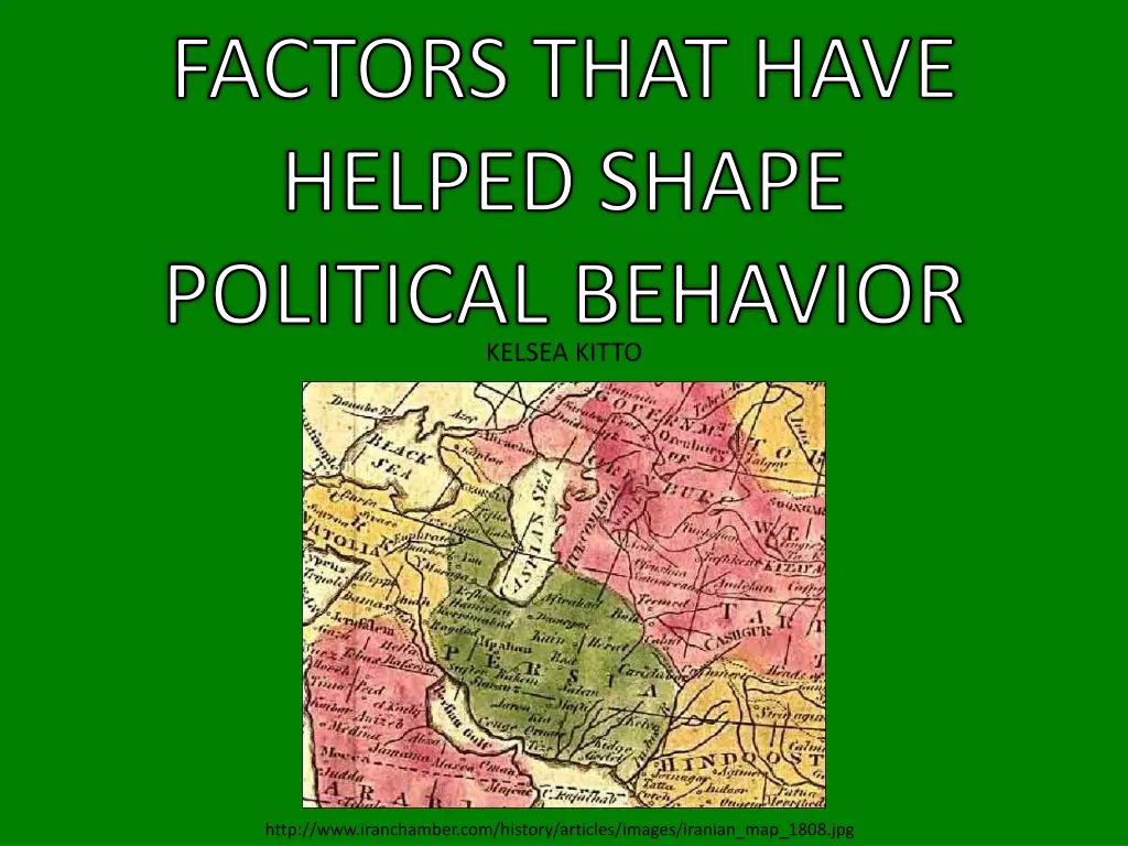 factors that have helped shape political behavior