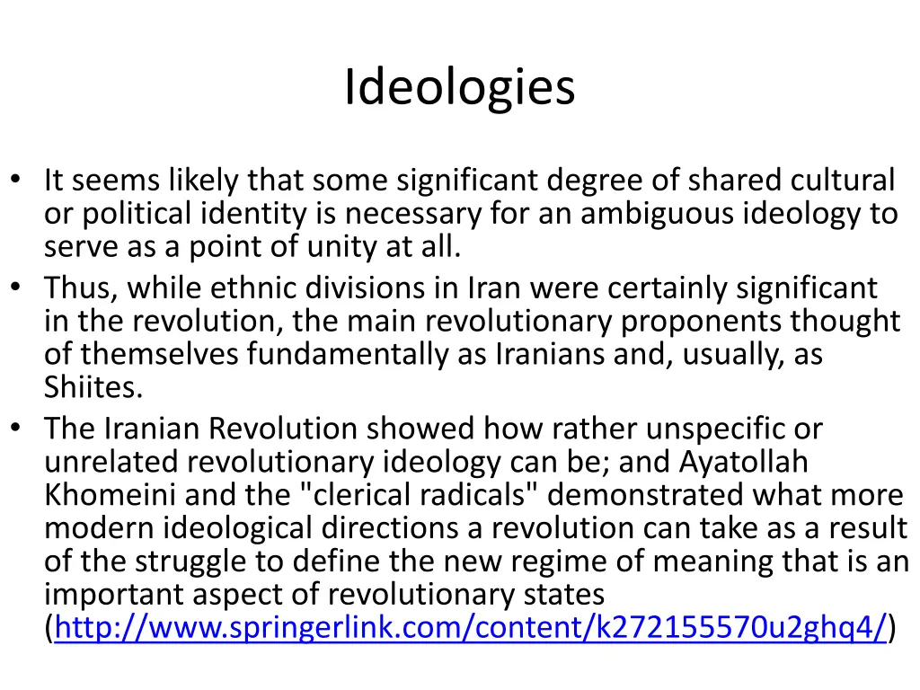 ideologies