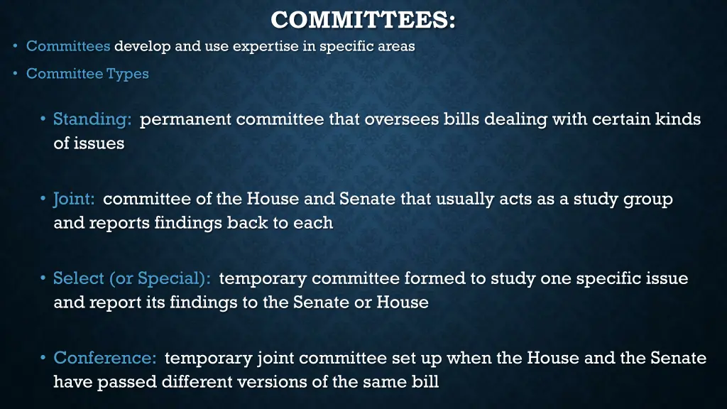 committees