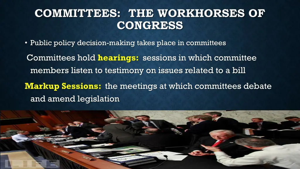 committees the workhorses of congress 1