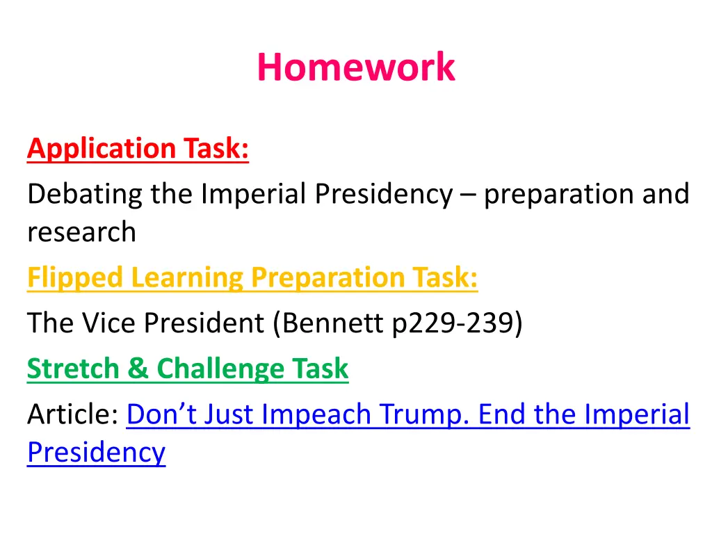 homework