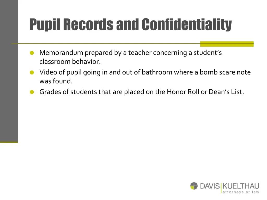 pupil records and confidentiality 1