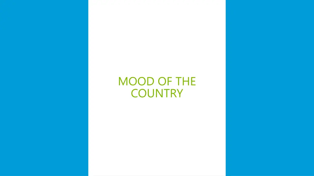 mood of the country