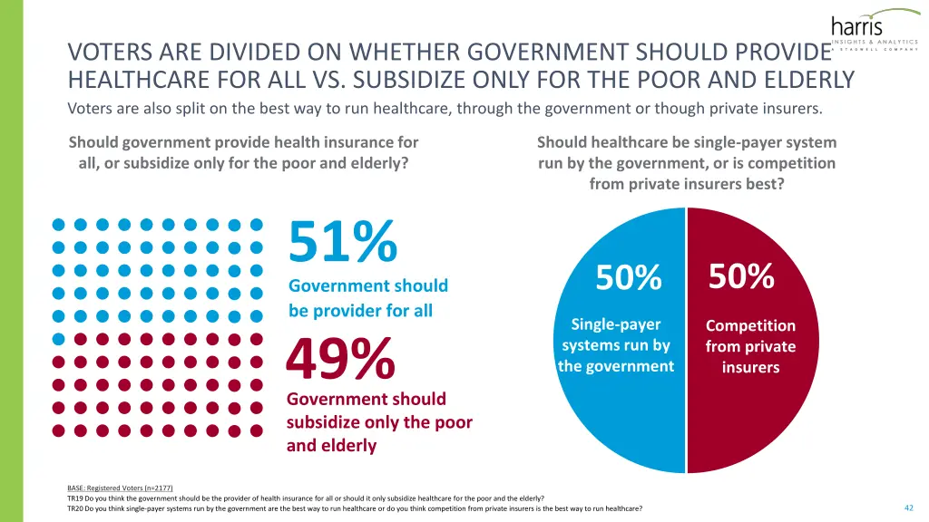 voters are divided on whether government should