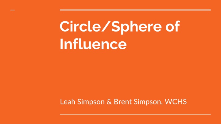 circle sphere of influence