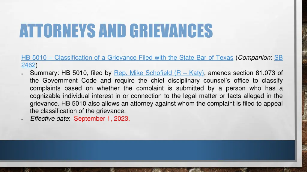 attorneys and grievances