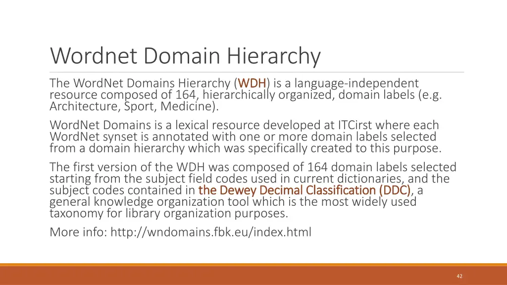 wordnet domain hierarchy