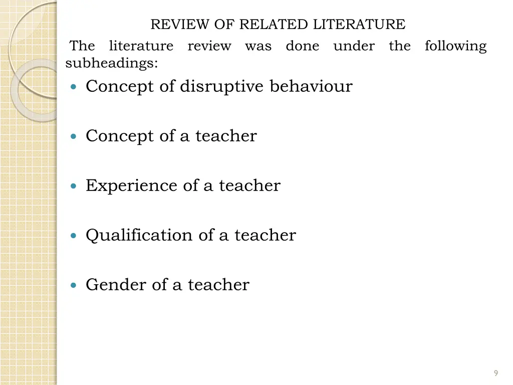 review of related literature the literature