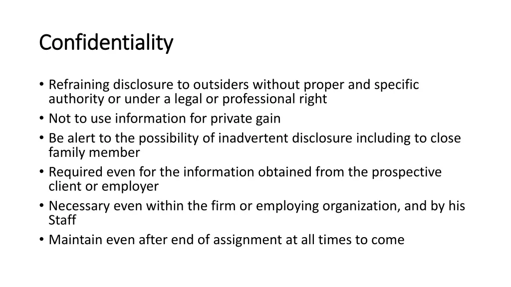 confidentiality confidentiality