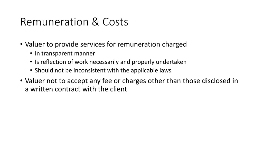 remuneration costs