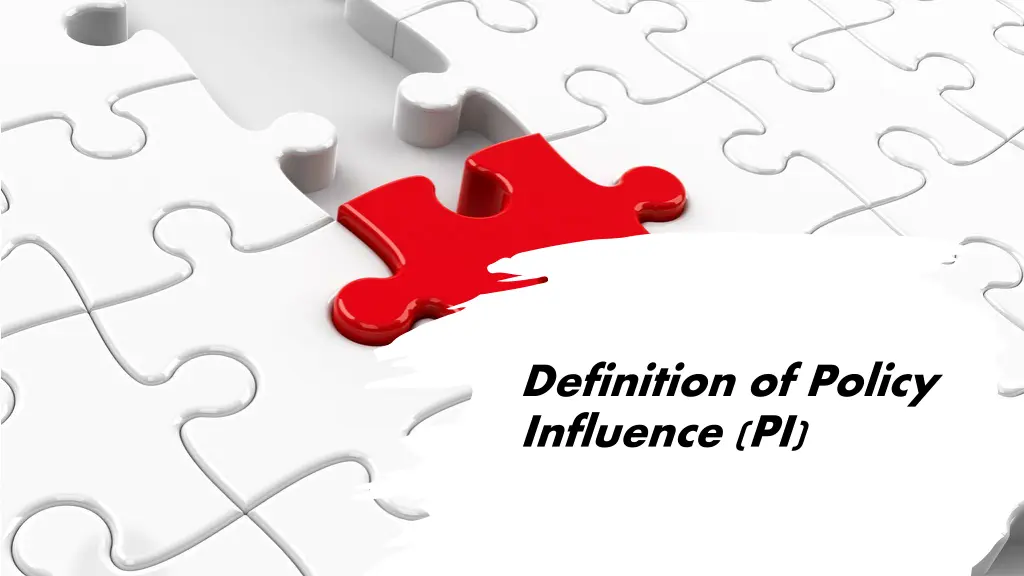 definition of policy influence pi