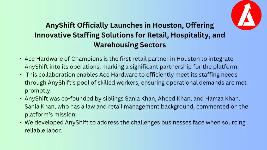 anyshift officially launches in houston offering