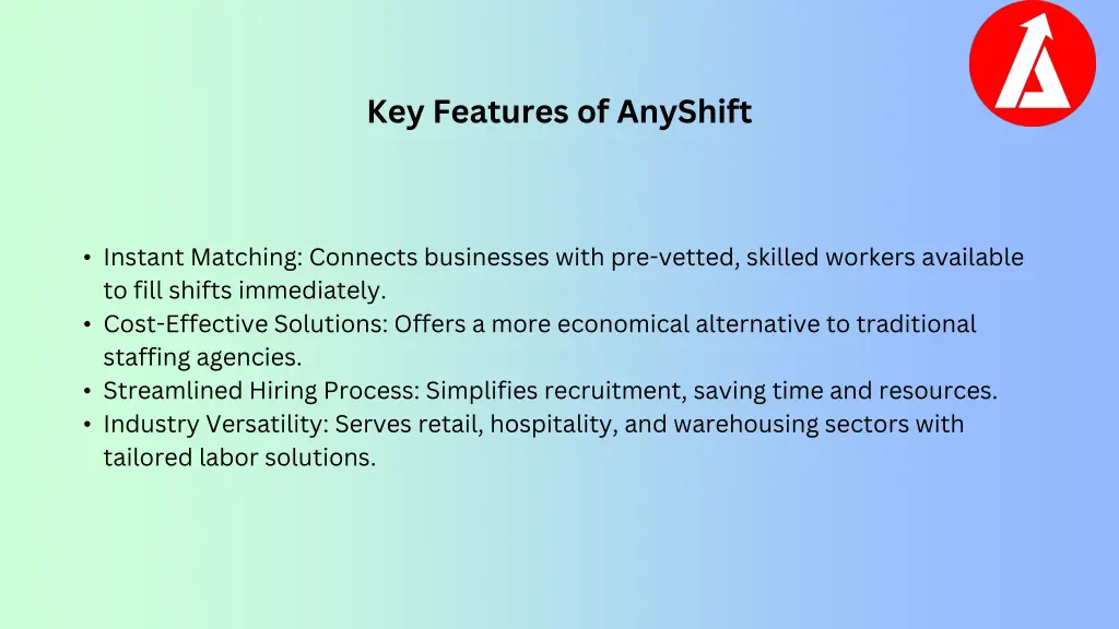 key features of anyshift