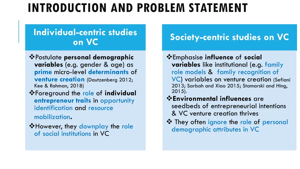 introduction and problem statement