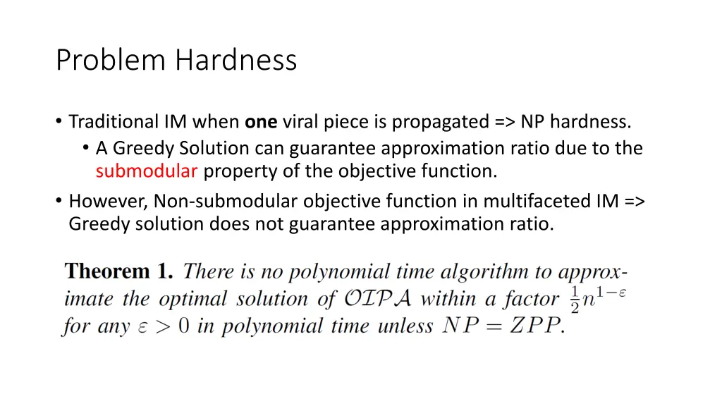 problem hardness