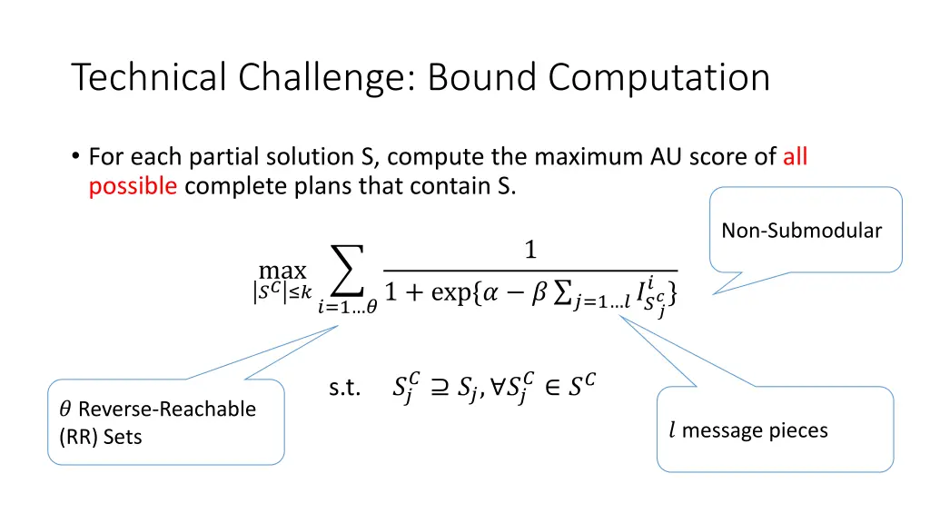 technical challenge bound computation