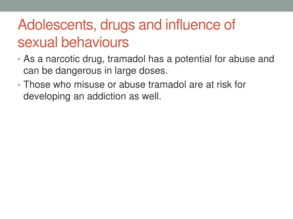 adolescents drugs and influence of sexual 5