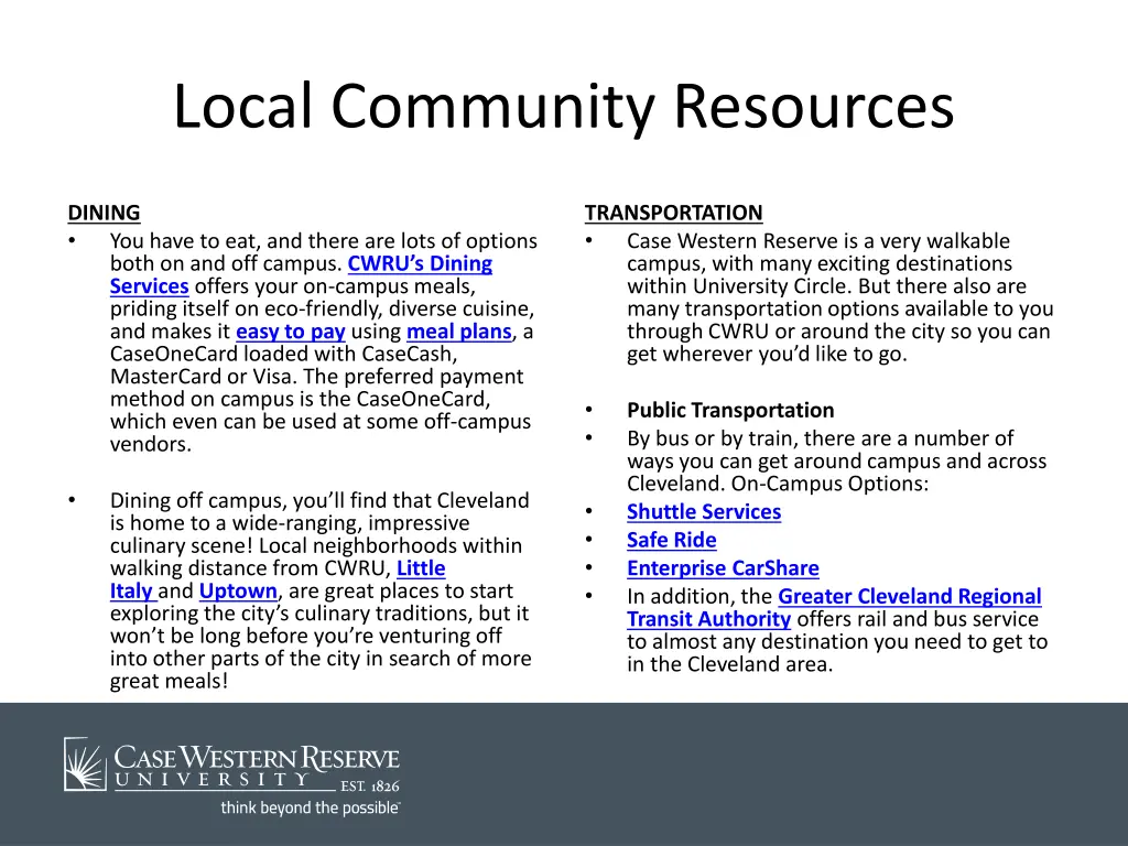 local community resources