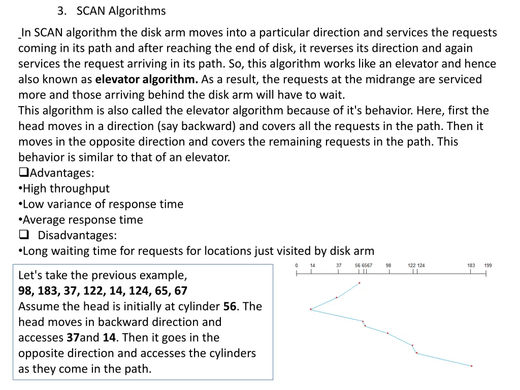 3 scan algorithms